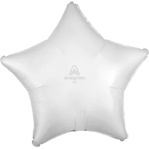 19" WHITE SATIN LUXE STAR