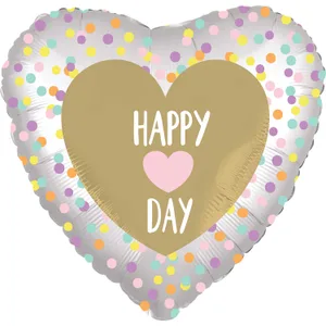 18" SATIN INFUSED HEART DAY