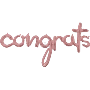 CONGRATS ROSE GOLD SCRIPT PHRASE