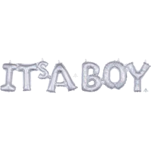 IT'S A BOY HOLOGRAPHIC BLOCK PHRASE