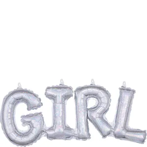 GIRL HOLOGRAPHIC BLOCK PHRASE