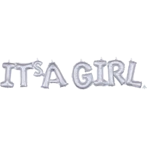 IT'S A GIRL HOLOGRAPHIC BLOCK PHRASE
