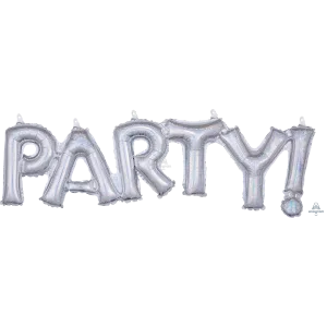 PARTY HOLOGRAPHIC BLOCK PHRASE