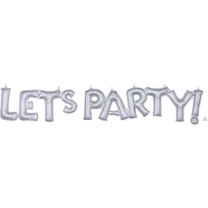 LET'S PARTY HOLOGRAPHIC BLOCK PHRASE