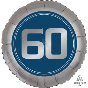 18" HAPPY BIRTHDAY MAN 60 SATIN
