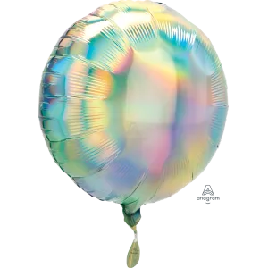18" PASTEL RAINBOW IRIDESCENT ROUND