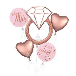 BLUSH WEDDING BOUQUET OF BALLOONS