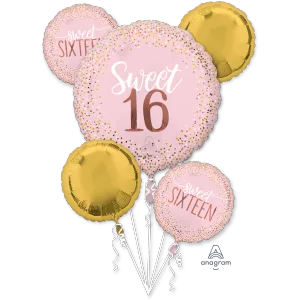 SIXTEEN BLUSH BOUQUET OF BALLOONS