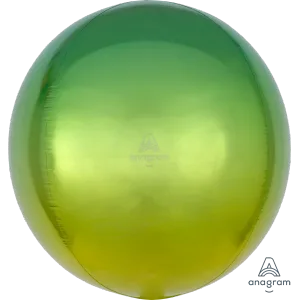 15" YELLOW & GREEN OMBRE ORBZ
