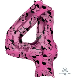MINNIE MOUSE FOREVER NUMBER 4 SUPER SHAPE 