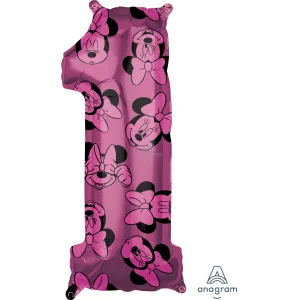 MINNIE MOUSE FOREVER NUMBER 1 SHAPE 
