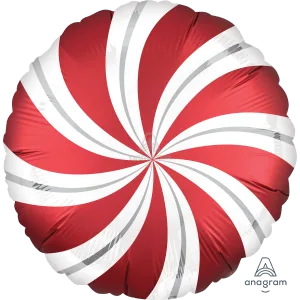 18" SANGRIA CANDY SWIRLS SATIN