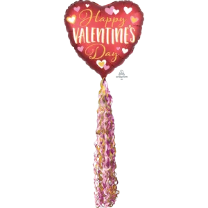 AIR WALKER--VALENTINE'S DAY LINED W/GOLD POM POM