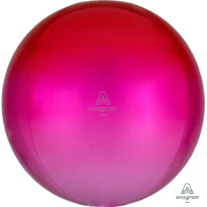 15" OMBRE RED & PINK ORBZ