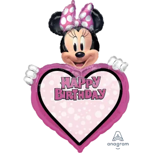 MINNIE MOUSE FOREVER BIRTHDAY SUPER SHAPE PERSONALIZED 