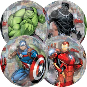 15" AVENGERS MARVEL POWERS UNITE CLEAR ORBZ 