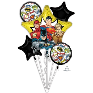 JUSTICE LEAGUE BOUQUET OF BALLOONS
