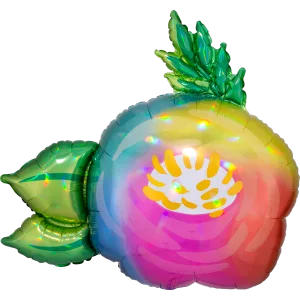 IRIDESCENT BEAUTIFUL FLOWER HOLOGRAPHIC SUPER SHAPE 