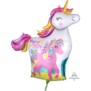 32" MAMA & BABY UNICORN SUPER SHAPE 