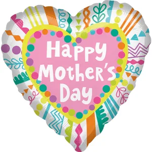 18" HAPPY MOTHER'S DAY SCRIBBLES VLP