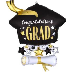 SATIN INFUSED CAP & DIPLOMA SUPER SHAPE 