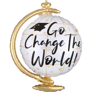 23" GO CHANGE THE WORLD GLOBE SUPER SHAPE 
