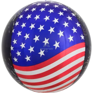 15" STARS, STRIPES & FIREWORKS ORBZ 