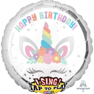 28" UNICORN PARTY SING-A-TUNE 