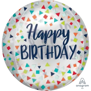 15" REASON TO CELEBRATE CLEAR ORBZ 