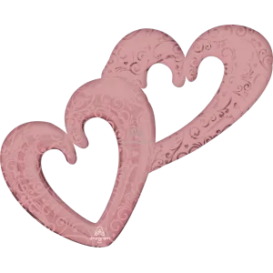 INTERLOCKING HEARTS ROSE GOLD MULTI-BALLOON