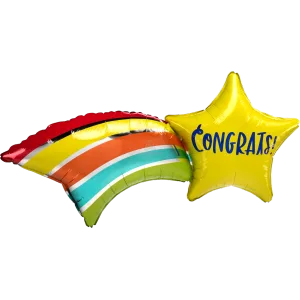 CONGRATS SHOOTING STAR SUPER SHAPE 