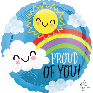 18" PROUD OF YOU HAPPY SUN AND CLOUD HX 
