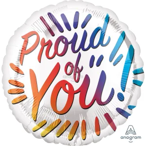 18" PROUD OF YOU RAINBOW LETTERS HX 