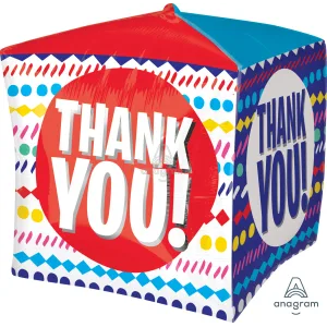 15" THANK YOU STREAMERS CUBEZ 