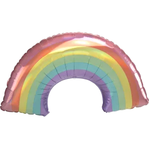 IRIDESCENT PASTEL RAINBOW HOLOGRAPHIC SUPER SHAPE 