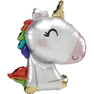 SATIN SITTING UNICORN SUPER SHAPE 