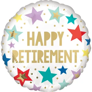 18" RETIREMENT WHITE STARS VLP