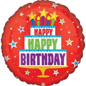 18" RED BIRTHDAY CAKE VLP