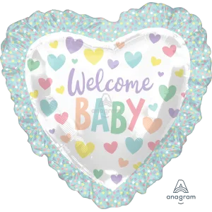 28" BABY RUFFLE HEART SUPER SHAPE