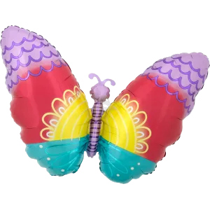 PASTEL TIE DYE BUTTERFLY SHAPE