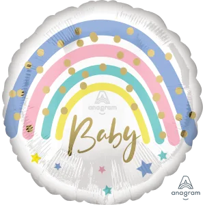 18" PASTEL RAINBOW BABY HX