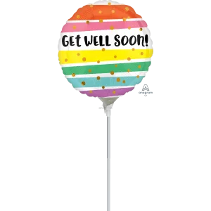 GET WELL BOLD STRIPES MINI