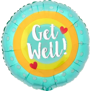 18" GET WELL DOTS HX