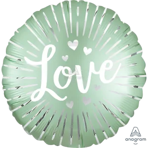 18" SATIN LOVE BURST 