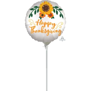 HAPPY THANKSGIVING SATIN INFUSED FLORAL MINI