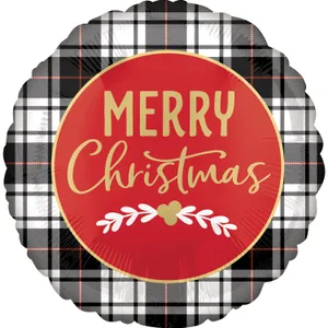 18" CHRISTMAS PLAID HX