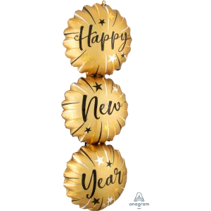 SATIN INFUSED HAPPY NEW YEAR BURSTS SUPER SHAPE