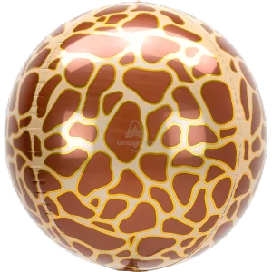 15" GIRAFFE PRINT ANIMALZ ORBZ