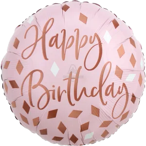 18" BLUSH BIRTHDAY HX