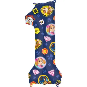 34" PAW PATROL NUMBER 1 SUPER SHAPE